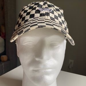 Vans Black and White Checkerboard Strap Back